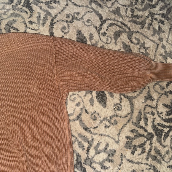 Aerie Ribbed Crewneck Sweater - Brown size small - Picture 5 of 5